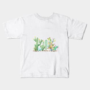 Bohemian Glam Cactus Kids T-Shirt